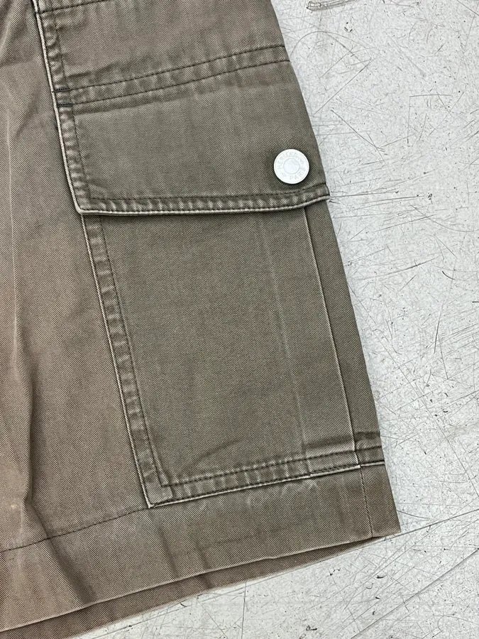 2000s Hermès Taupe Cargo Shorts EQzjvoh 10