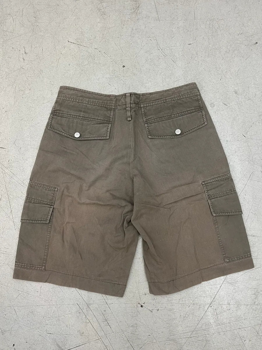 2000s Hermès Taupe Cargo Shorts EQzjvoh 7