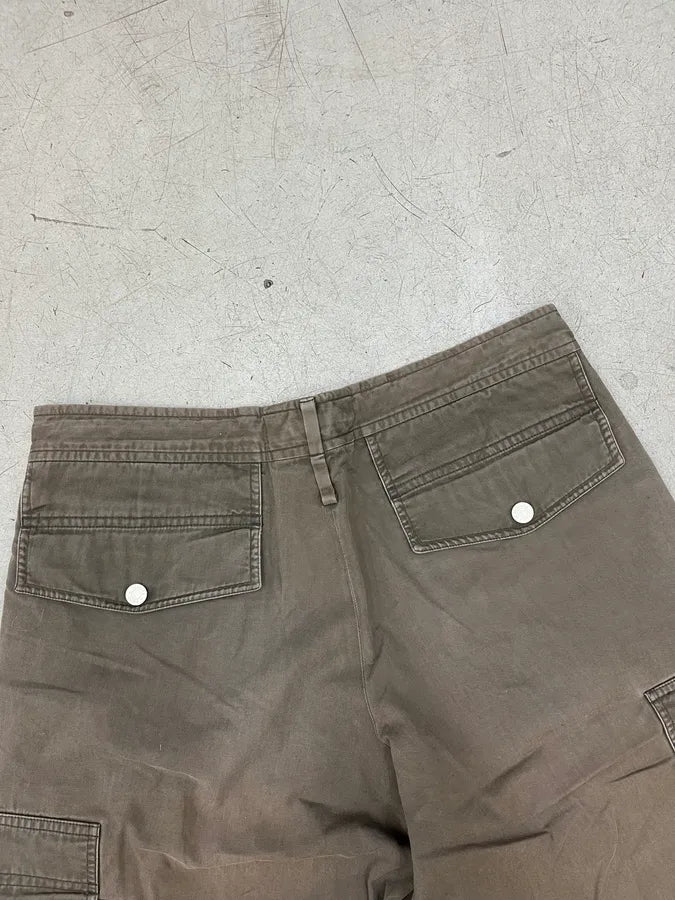 2000s Hermès Taupe Cargo Shorts EQzjvoh 8