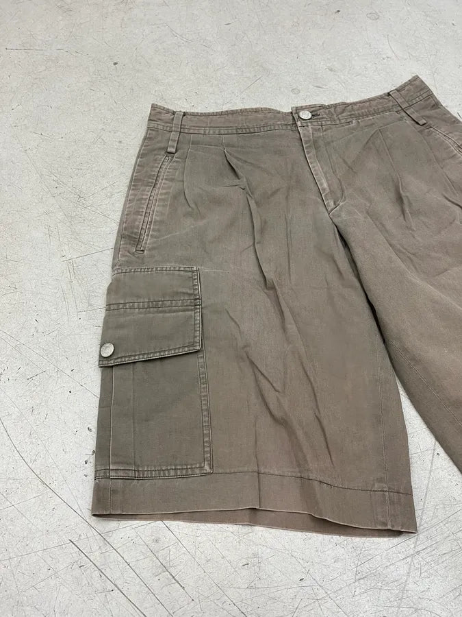 2000s Hermès Taupe Cargo Shorts EQzjvoh 6