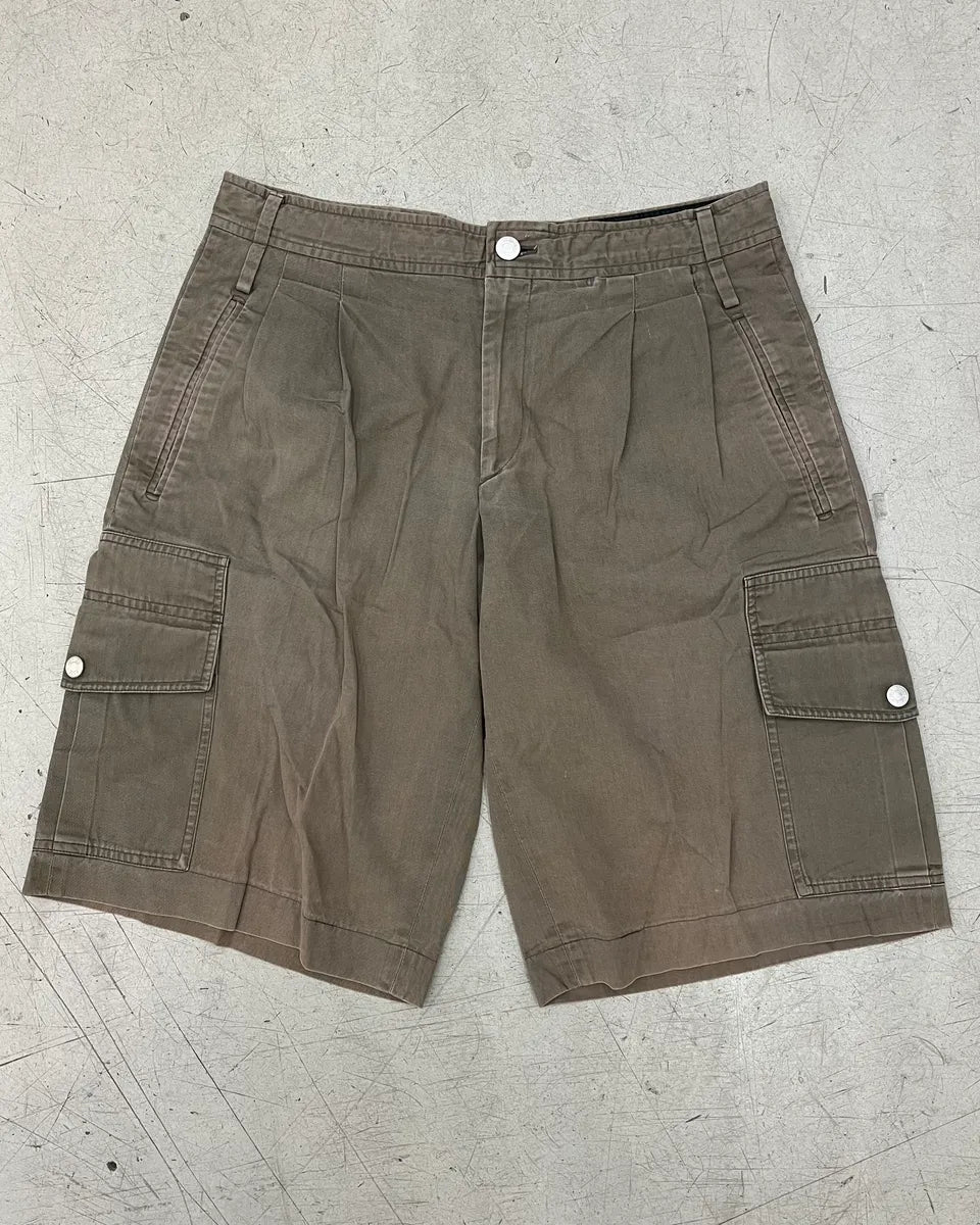 2000s Hermès Taupe Cargo Shorts EQzjvoh 0