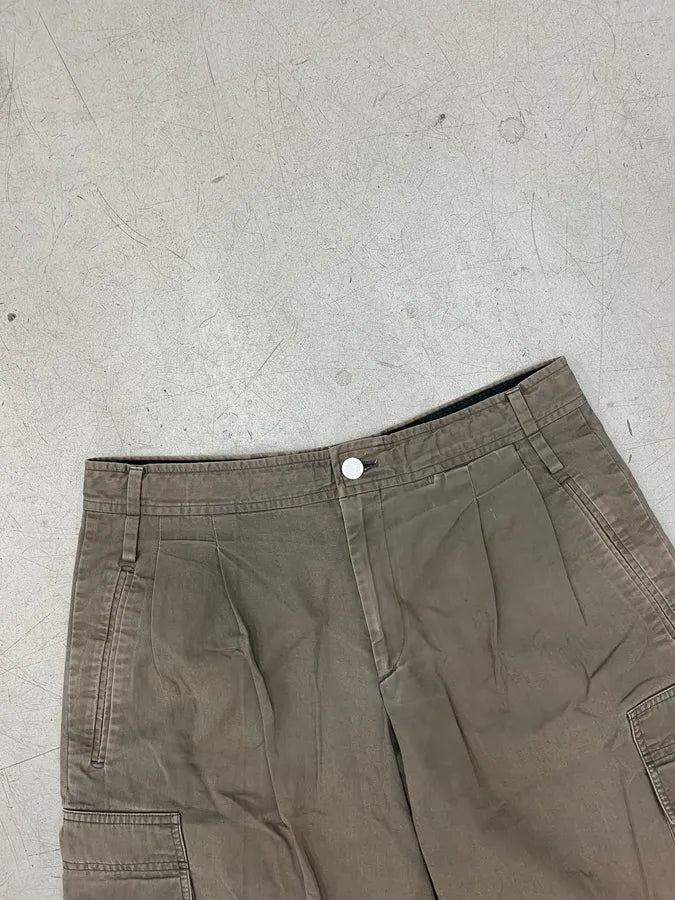 2000s Hermès Taupe Cargo Shorts EQzjvoh 5