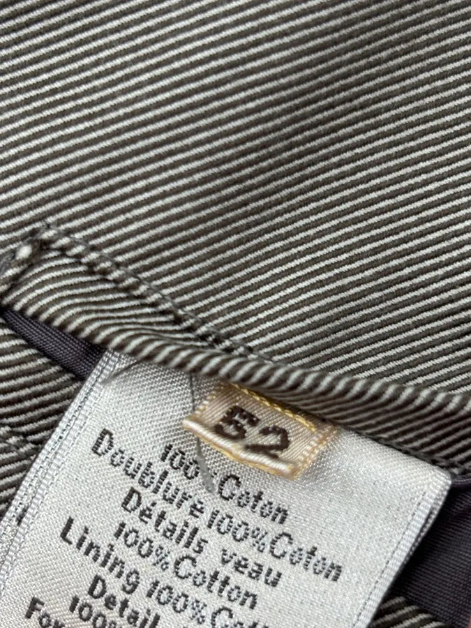 Hermès Taupe Canvas Leather Aviator Hybrid Jacket PbeqLhO 11