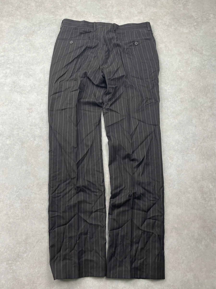 Hermès Wool Dark Grey Pinstripe Suit Pants jFNKapv 3