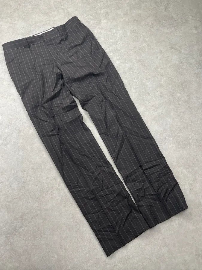 Hermès Wool Dark Grey Pinstripe Suit Pants jFNKapv 5