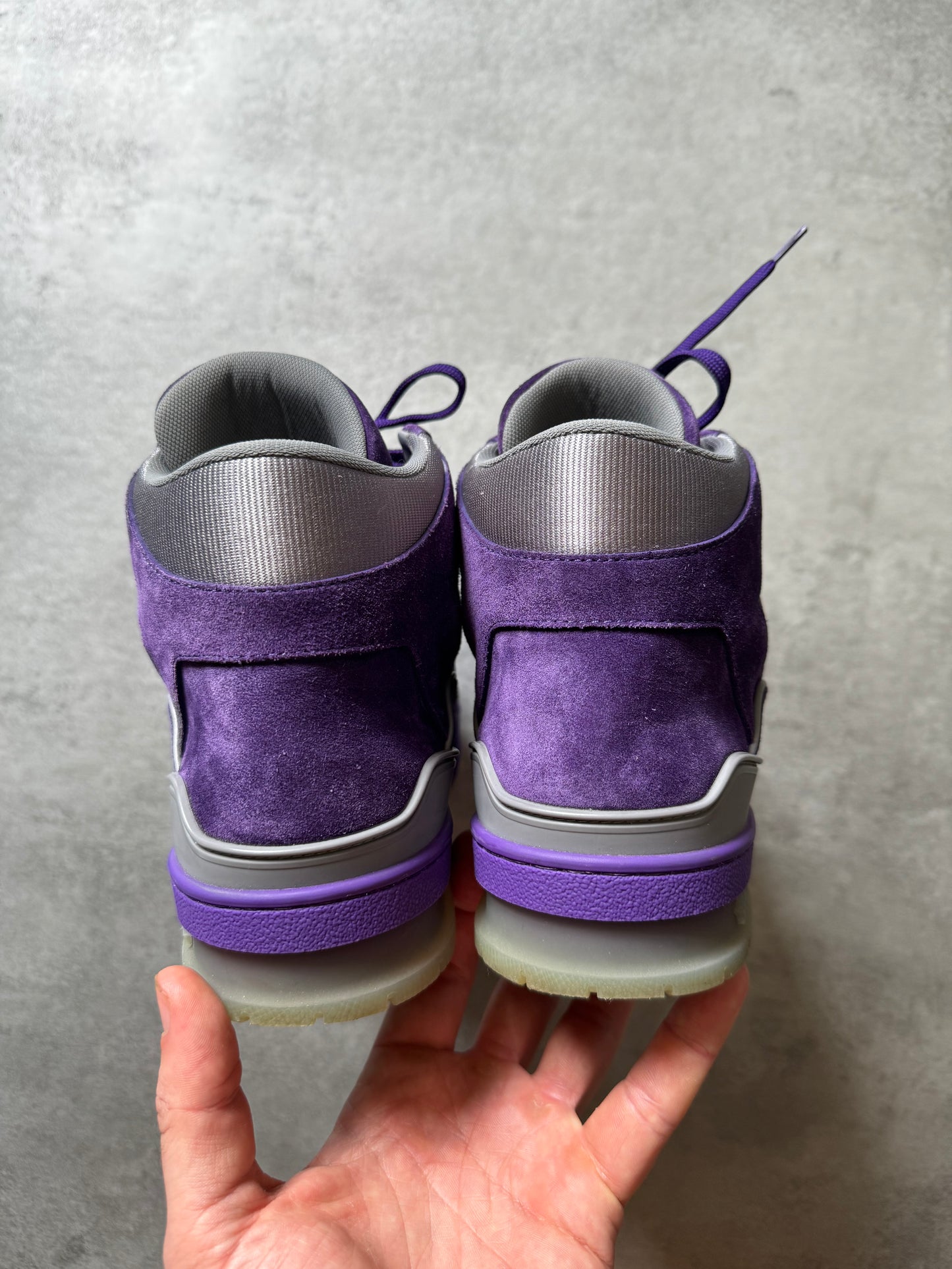 Louis Vuitton Purple High Trainer Shoes (40) - 3