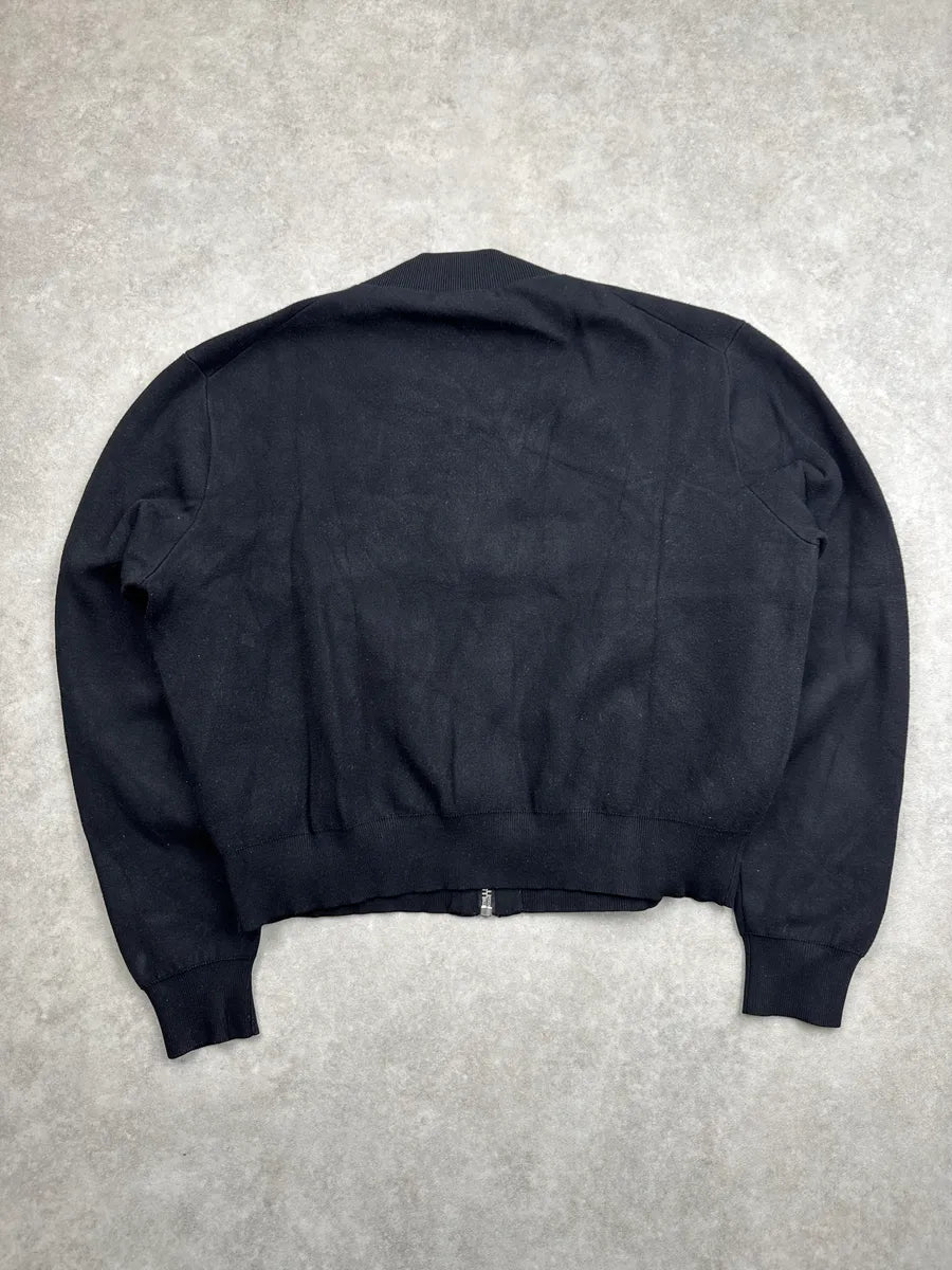 SS2014 Acne Studios Olympia Black Zip-Up Bomber Jacket hiQkTGvP 4