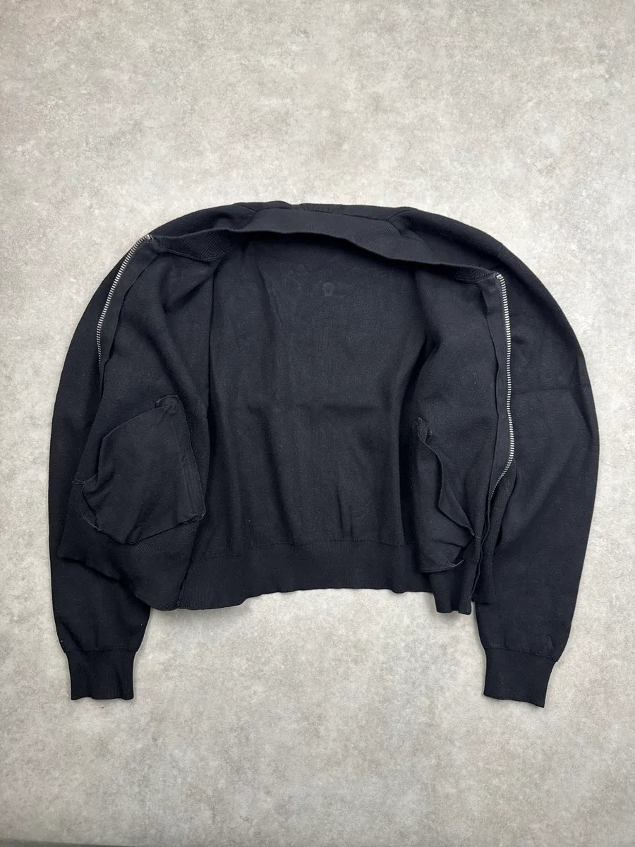 SS2014 Acne Studios Olympia Black Zip-Up Bomber Jacket hiQkTGvP 6