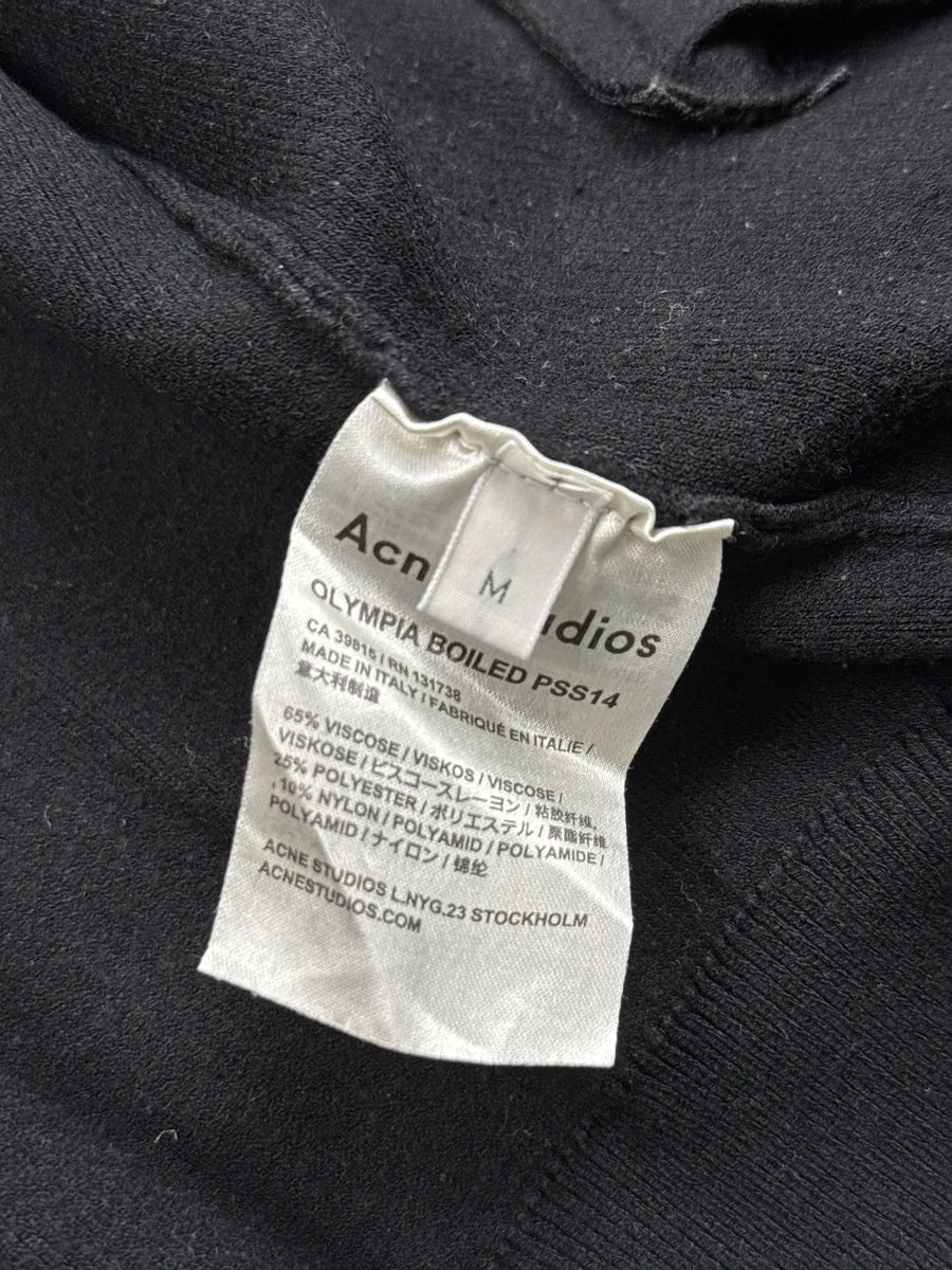 SS2014 Acne Studios Olympia Black Zip-Up Bomber Jacket hiQkTGvP 10