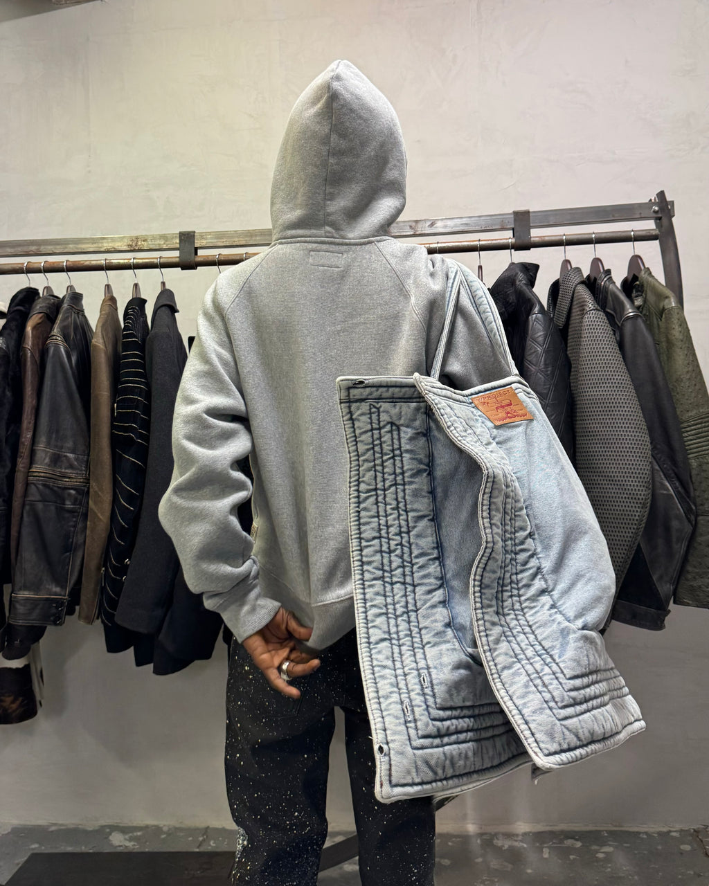 SS2024 Y/Project Ice Blue Denim Extra Cabas Bag (OS) - 12