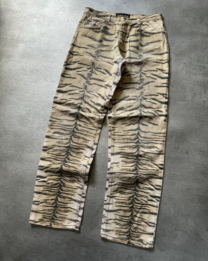 2000s Roberto Cavalli Safari Relaxed Pants  (M) - 6