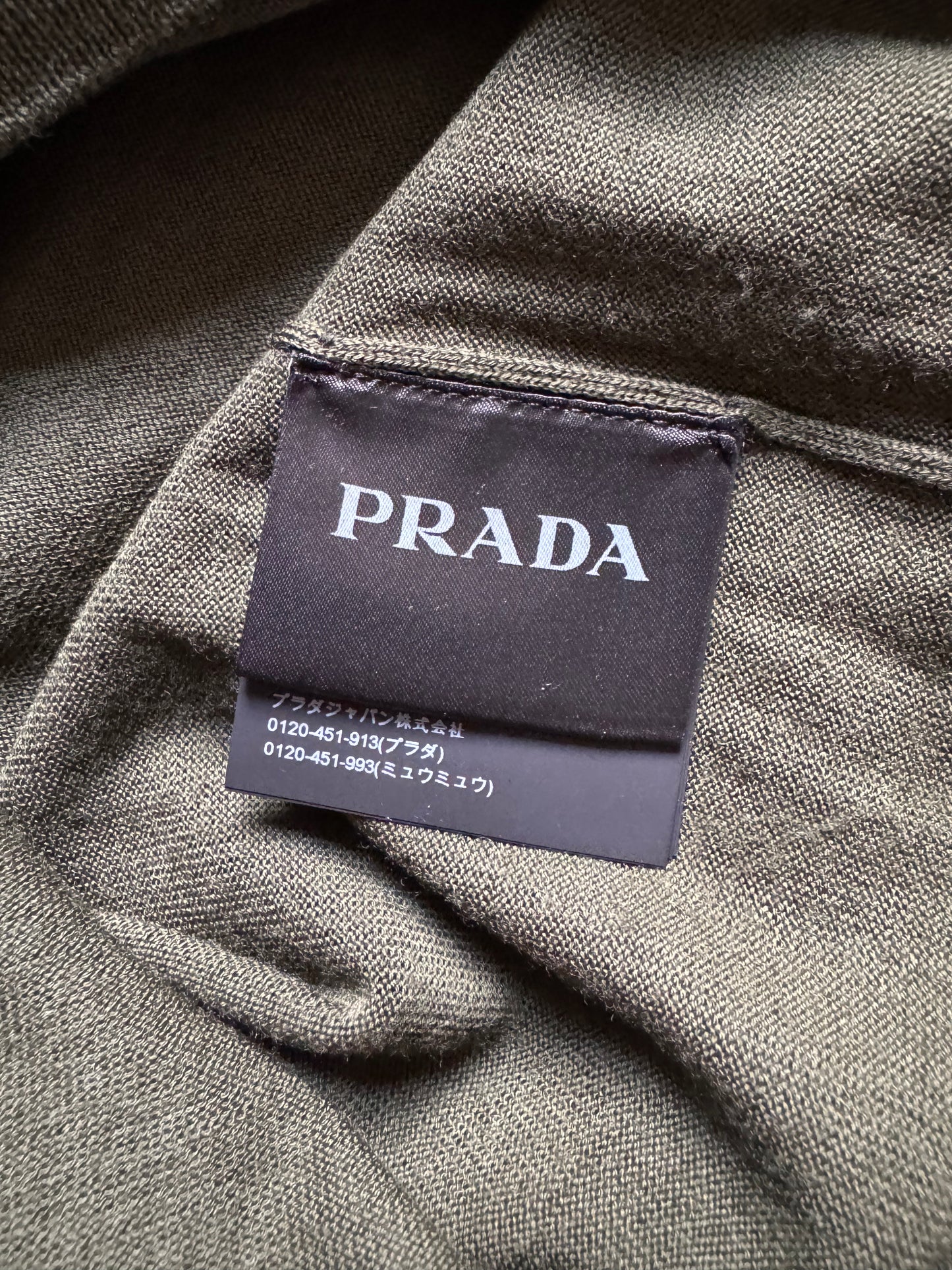 FW2019 Prada Wool Olive Sweater  (L) - 6