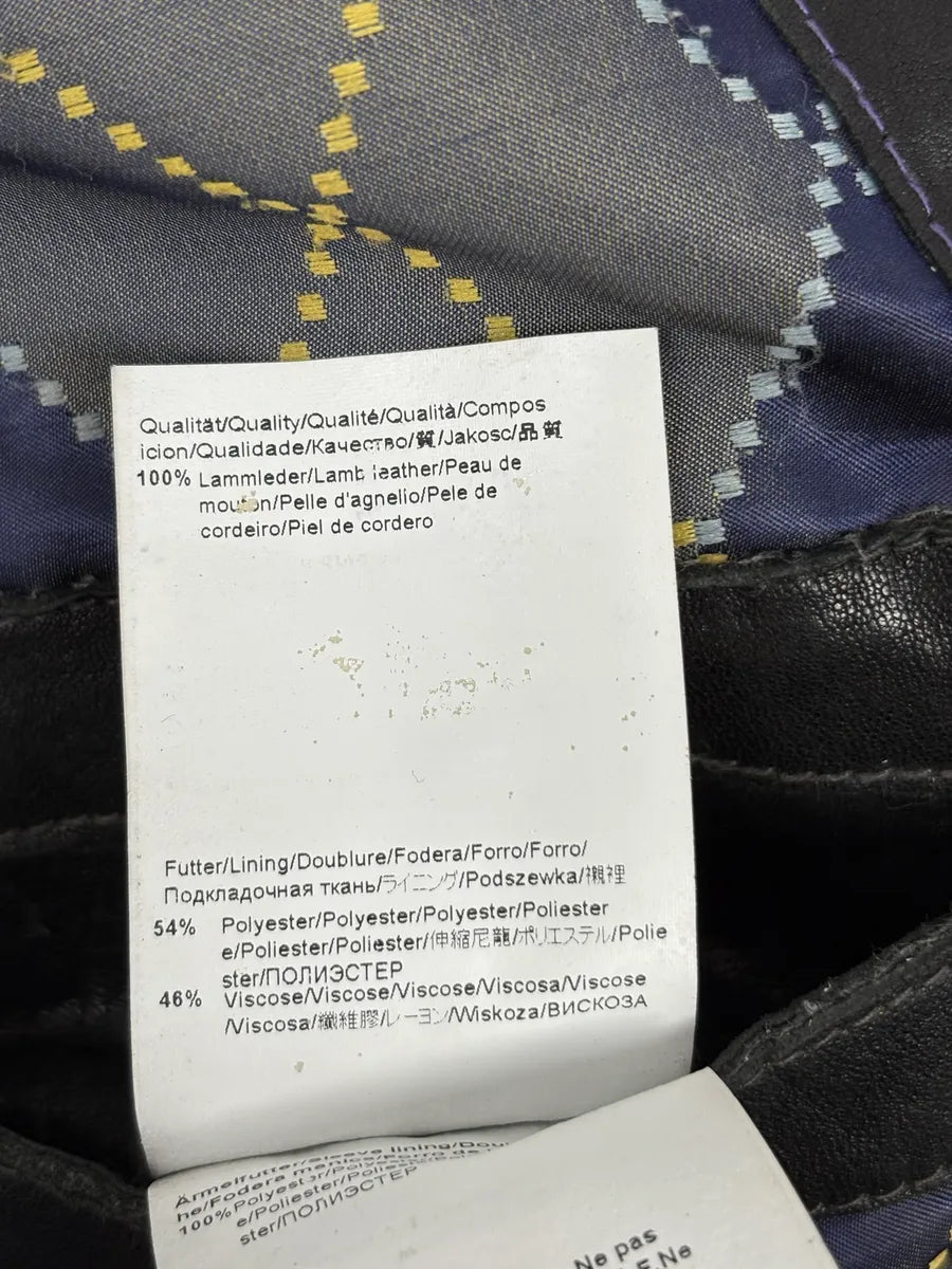 Hugo Boss Black Eroded Leather Jacket QwYmVDo 9