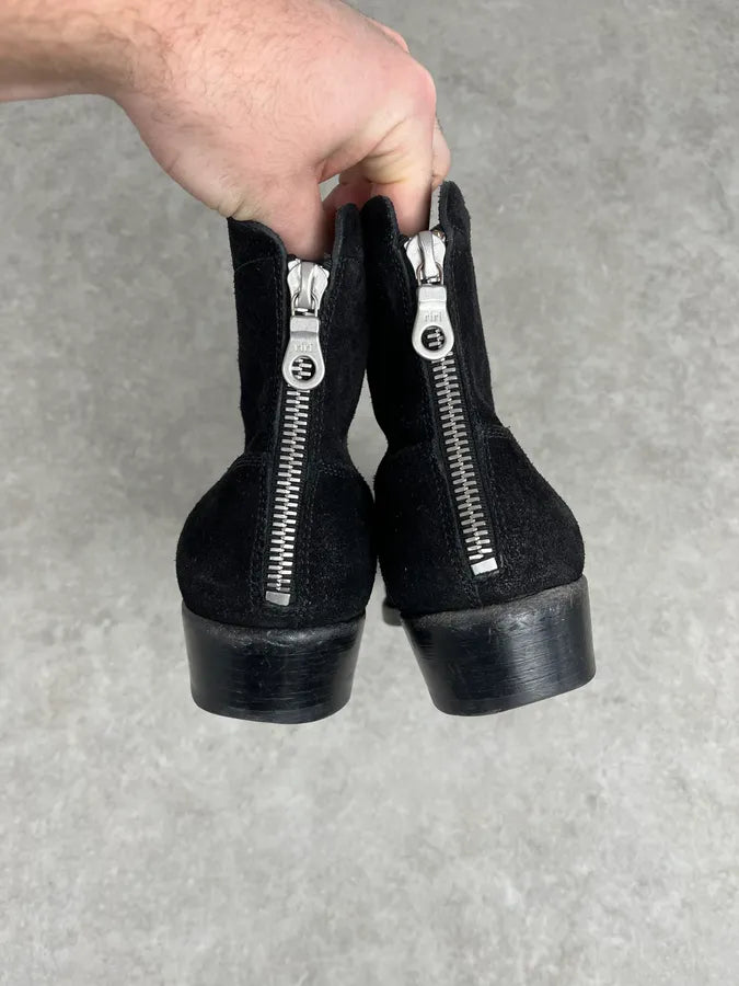 Hugo Boss Black Suede Leather Boots ZurPKuo 6