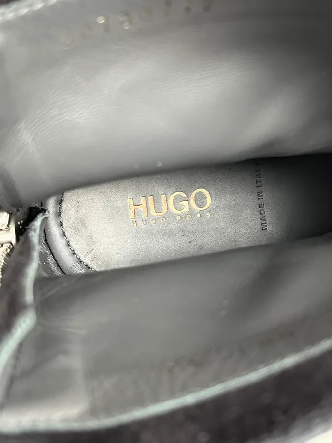 Hugo Boss Black Suede Leather Boots ZurPKuo 7