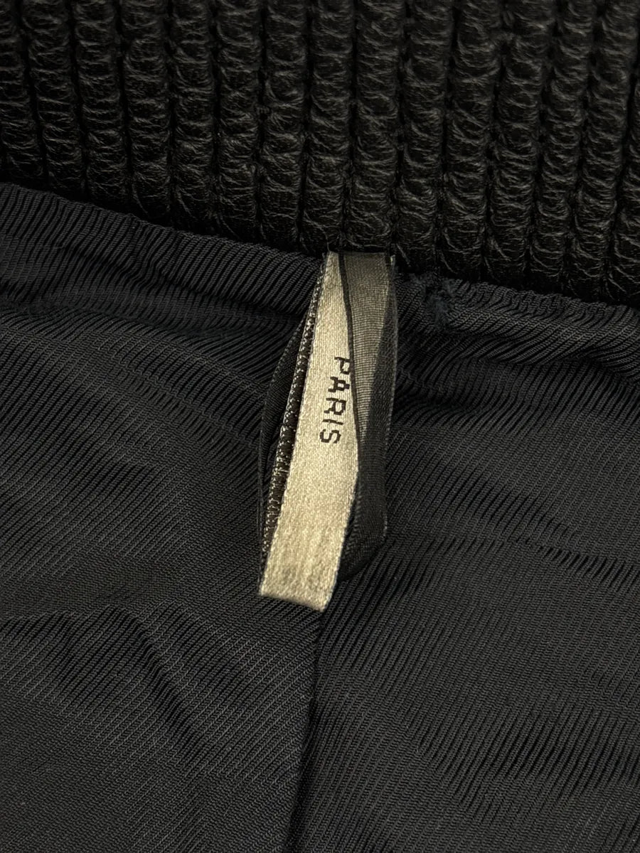 2010s Dior Black Leather Zip-Up Bomber Jacket by Kris Van Assche hwnQAIyK 8