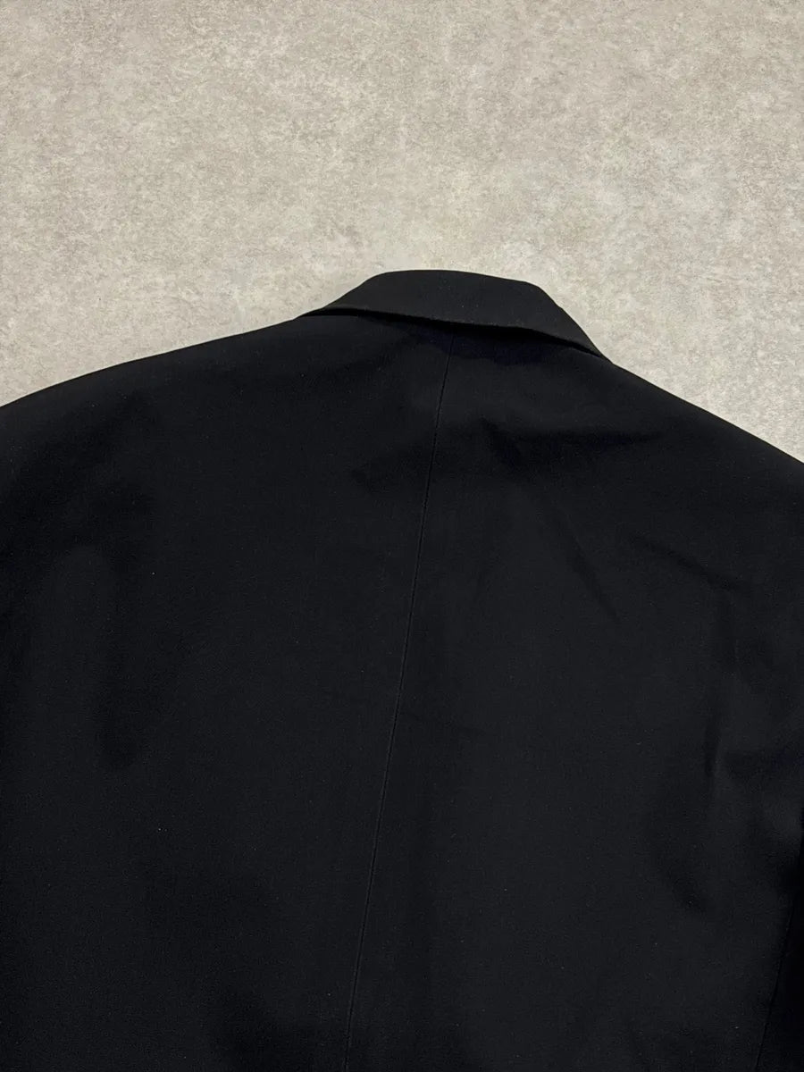 AW1996 Prada Black Three-Button Tailored Blazer hxDXcxhm 9