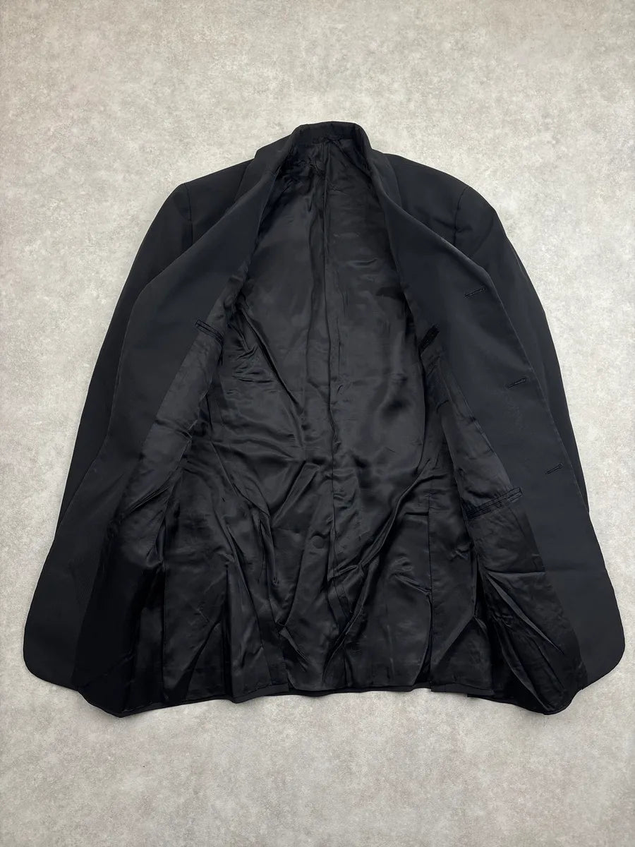 AW1996 Prada Black Three-Button Tailored Blazer hxDXcxhm 3