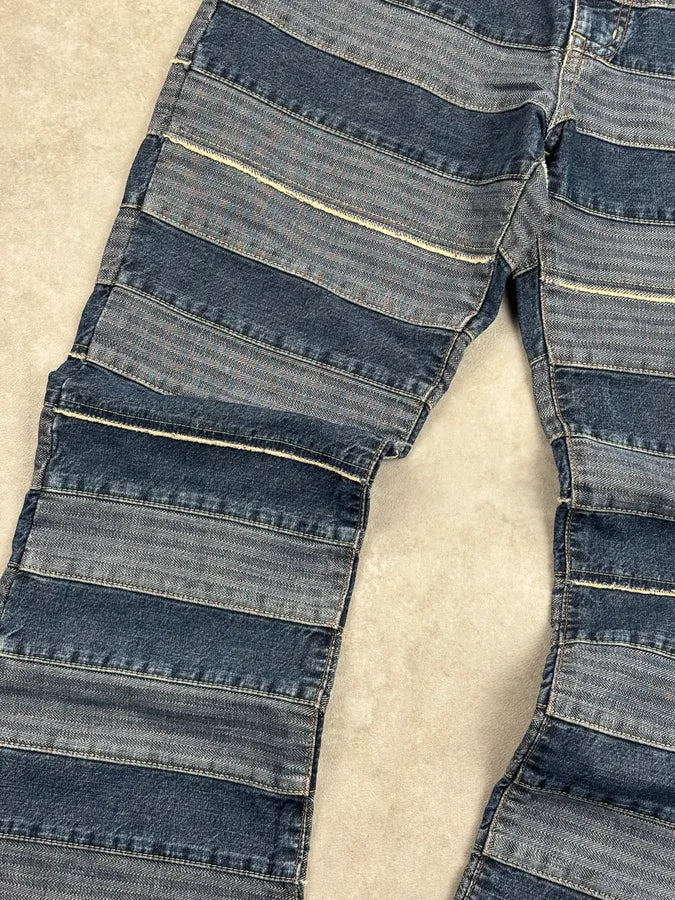 Hysteric Glamour Blue Denim Patchwork Denim Jeans ZSBjHpK 10
