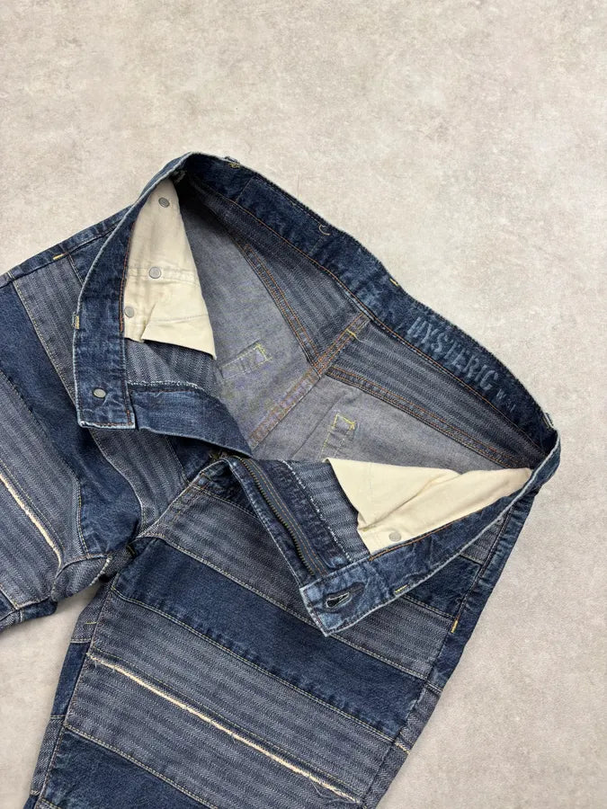 Hysteric Glamour Blue Denim Patchwork Denim Jeans ZSBjHpK 8