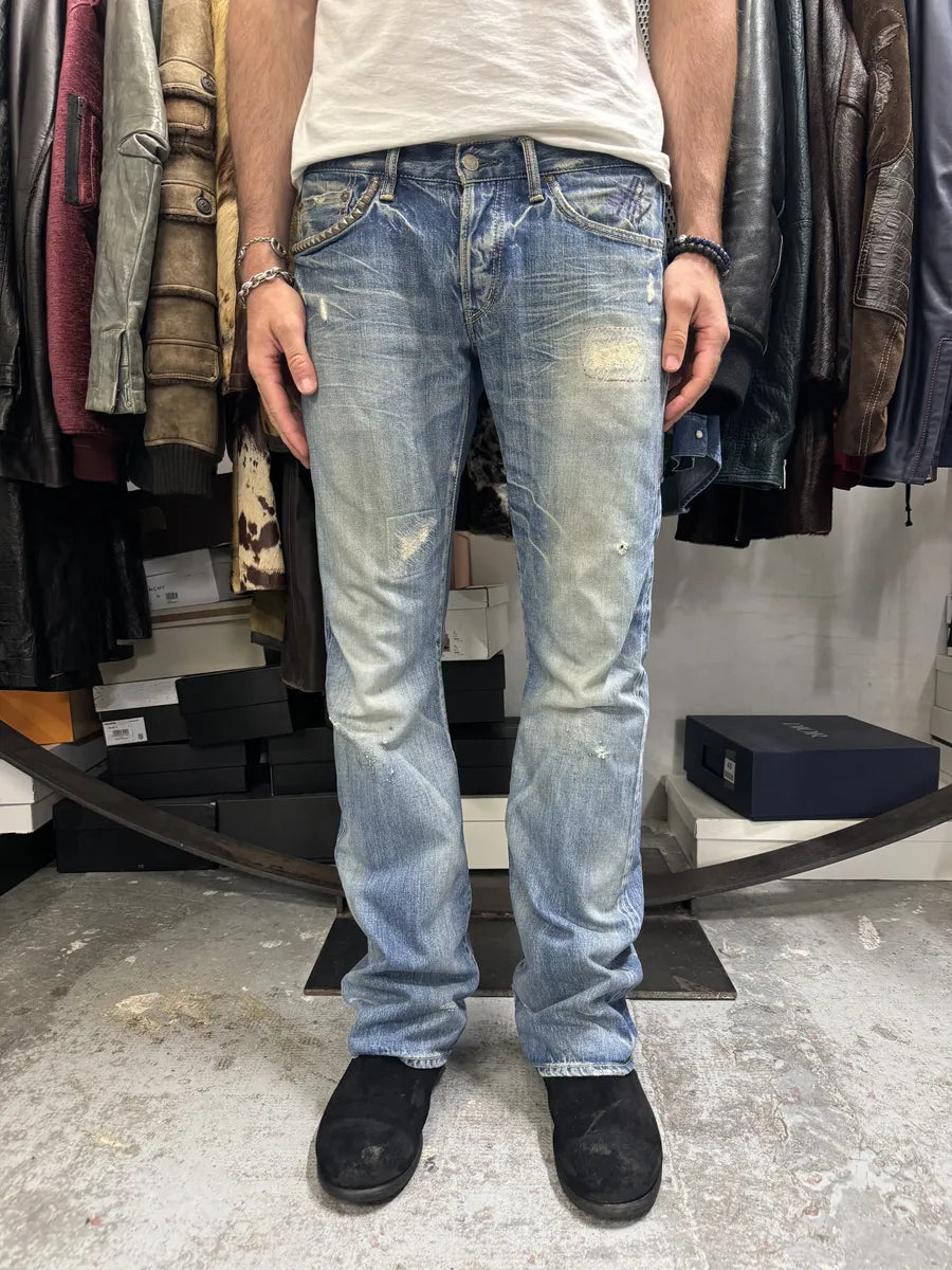 Hysteric Glamour Japanese Blue Studded Denim Jeans – Dolce Vita Hub Hysteric Glamour Japanese Blue Studded Denim Jeans – Dolce Vita Hub