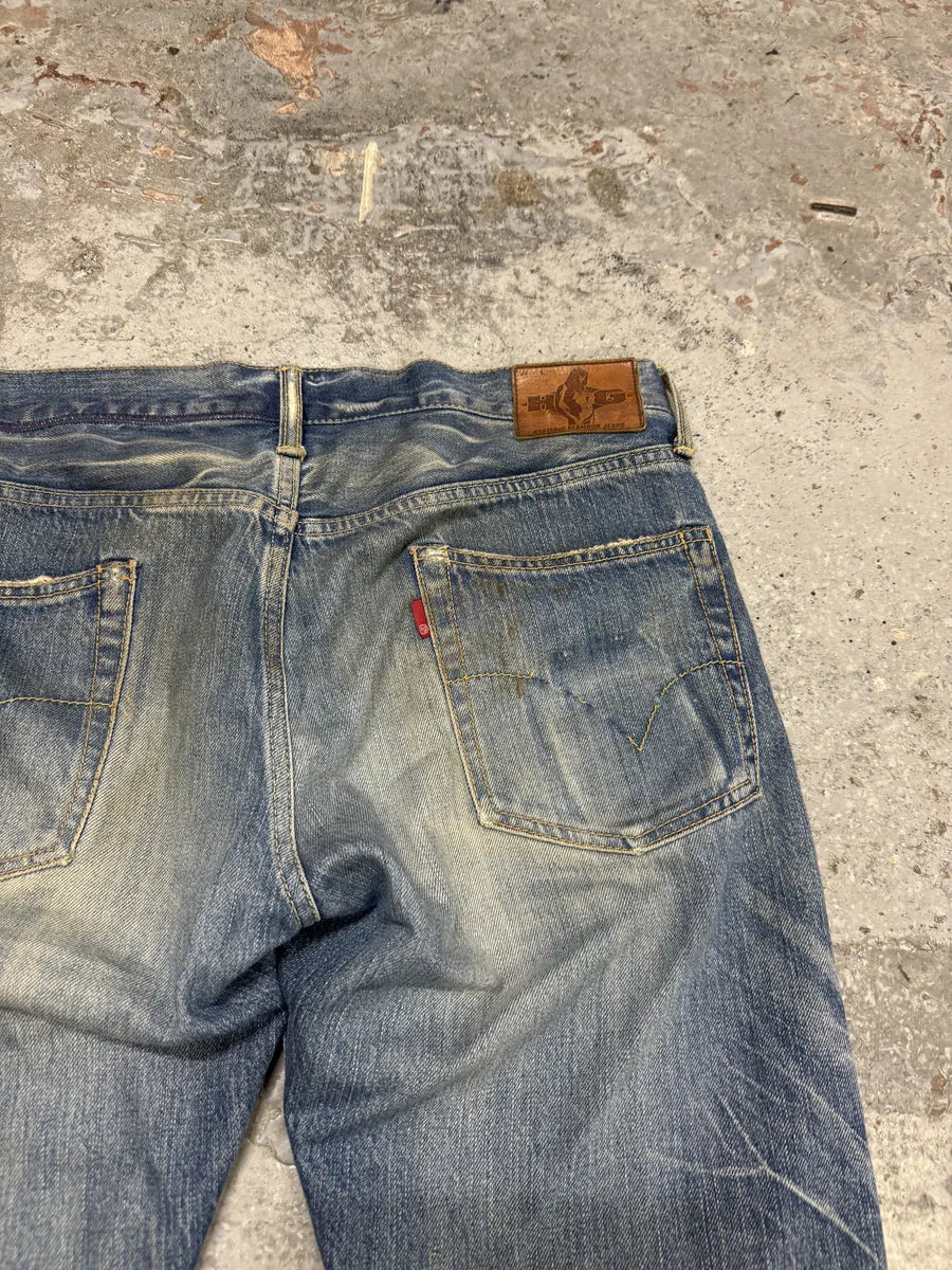 Hysteric Glamour Japanese Blue Studded Denim Jeans Zzjaswy 4
