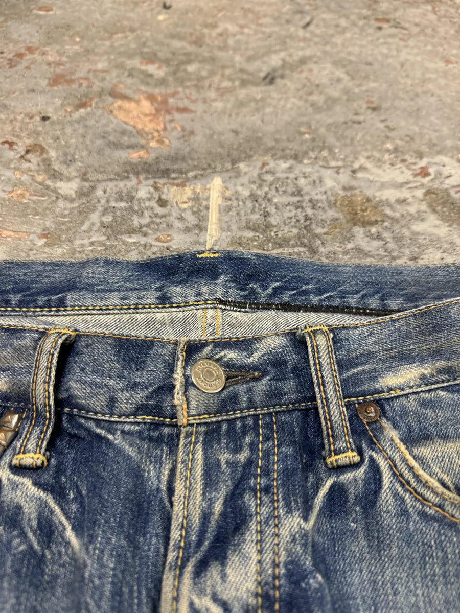 Hysteric Glamour Japanese Blue Studded Denim Jeans Zzjaswy 8