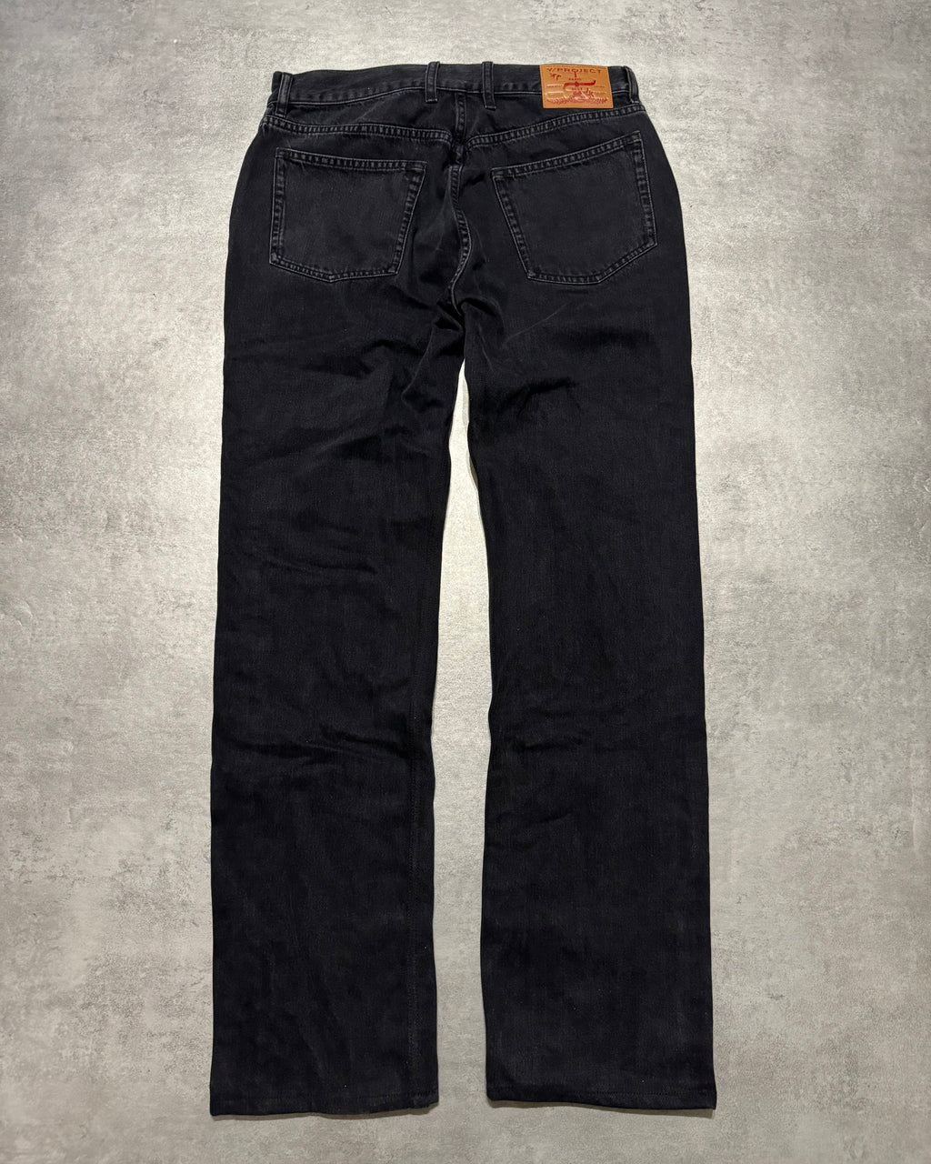 SS2025 Y/Project Snap Evergreen Black Denim Jeans (L) - 3