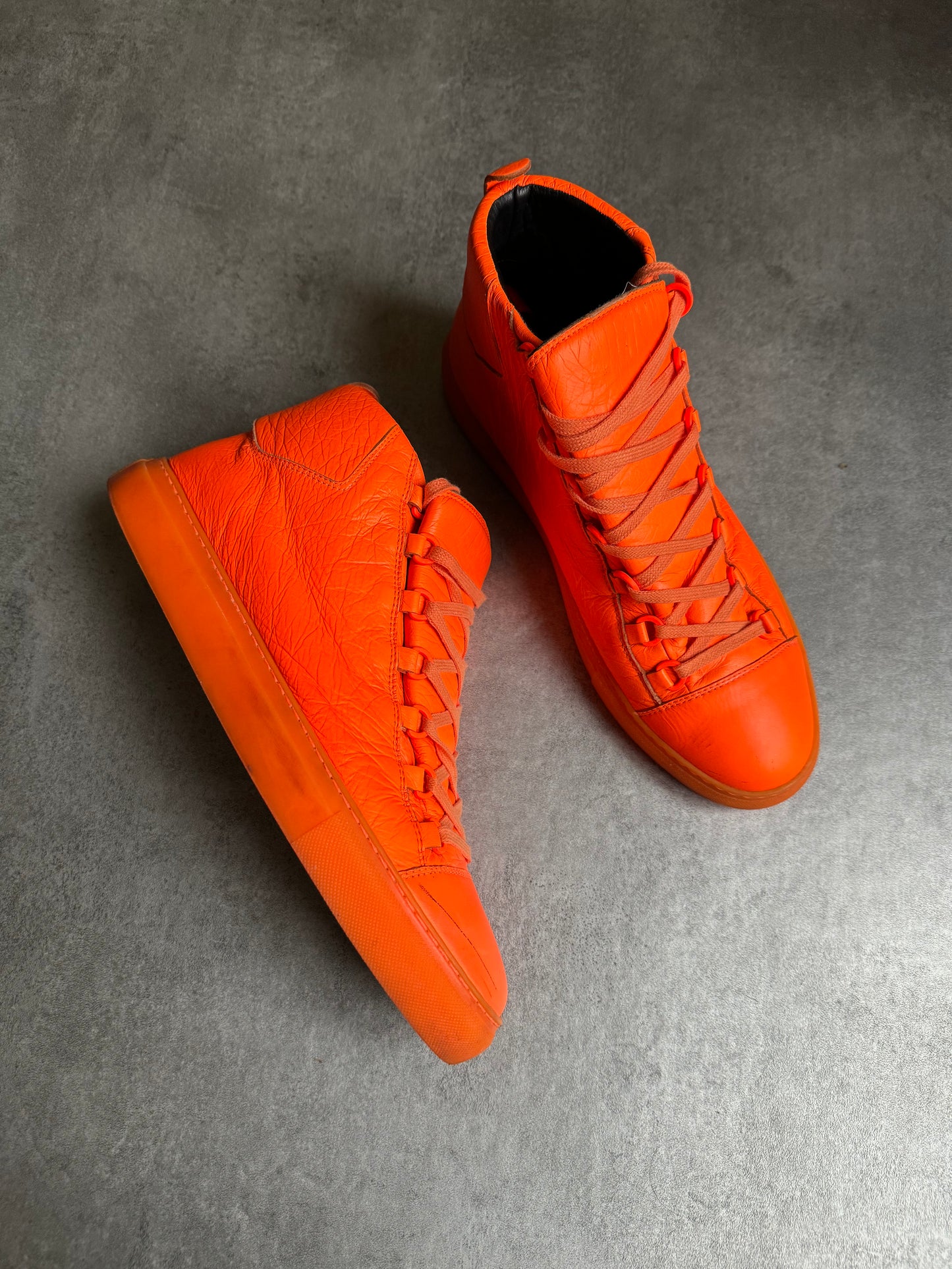 Balenciaga Arena High Neon Orange Leather (45,5) - 7