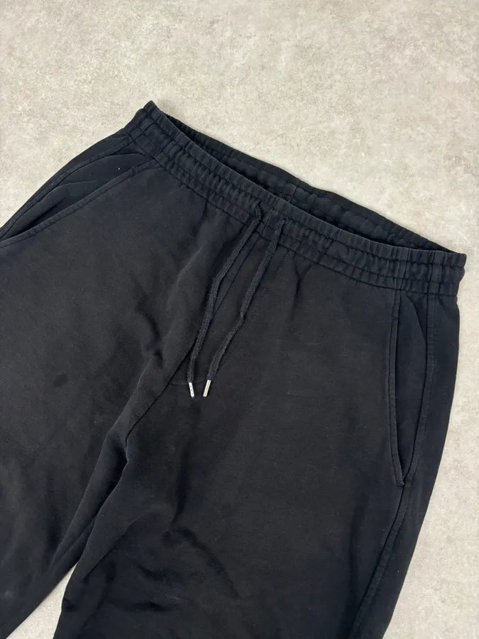 Dries Van Noten Black Minimal Straight Wide-Leg Sweatpants VsEMttW 4