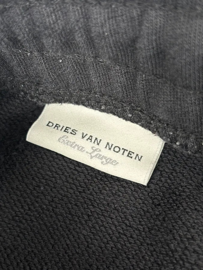 Dries Van Noten Black Minimal Straight Wide-Leg Sweatpants VsEMttW 10