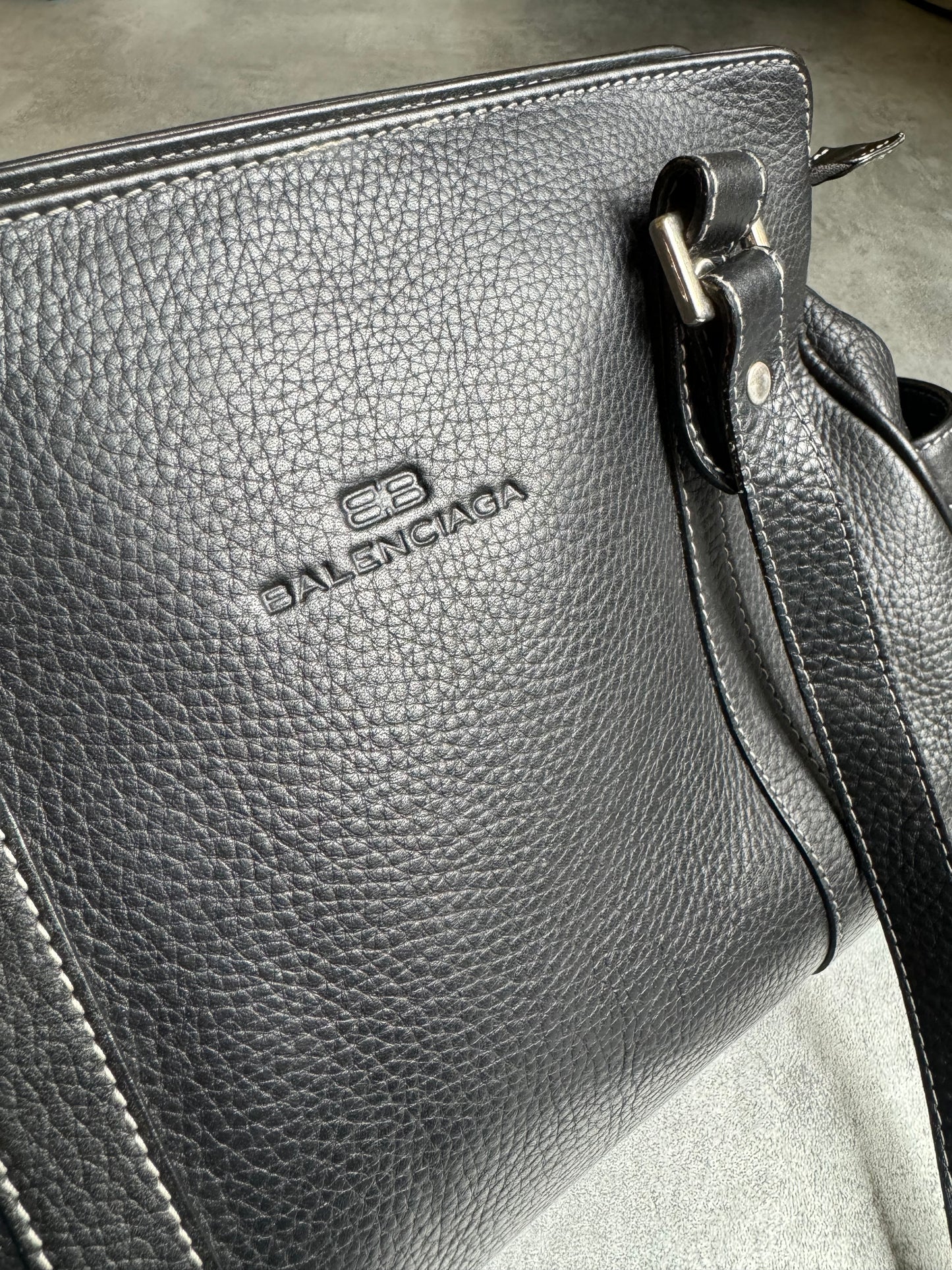 Balenciaga City Black Leather Minimalist Bag (OS) - 6