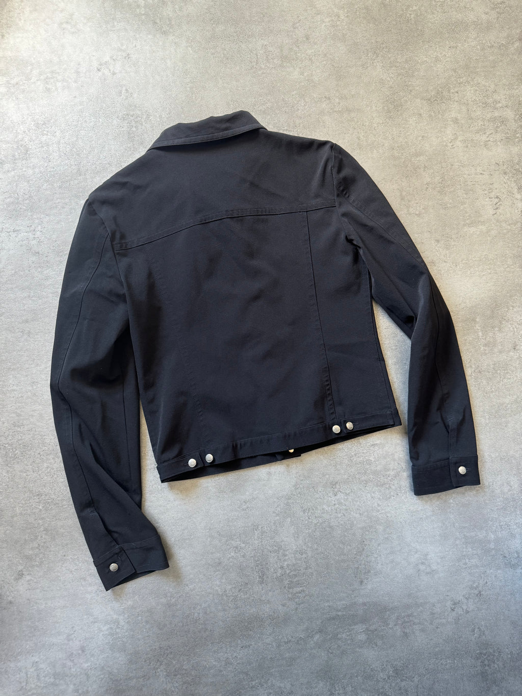 2000s Marithé + François Girbaud Black Light Trucker Jacket (XS) - 5