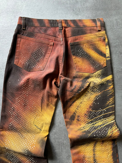 FW2000 Roberto Cavalli Savage Tiger Pants (S) - 4