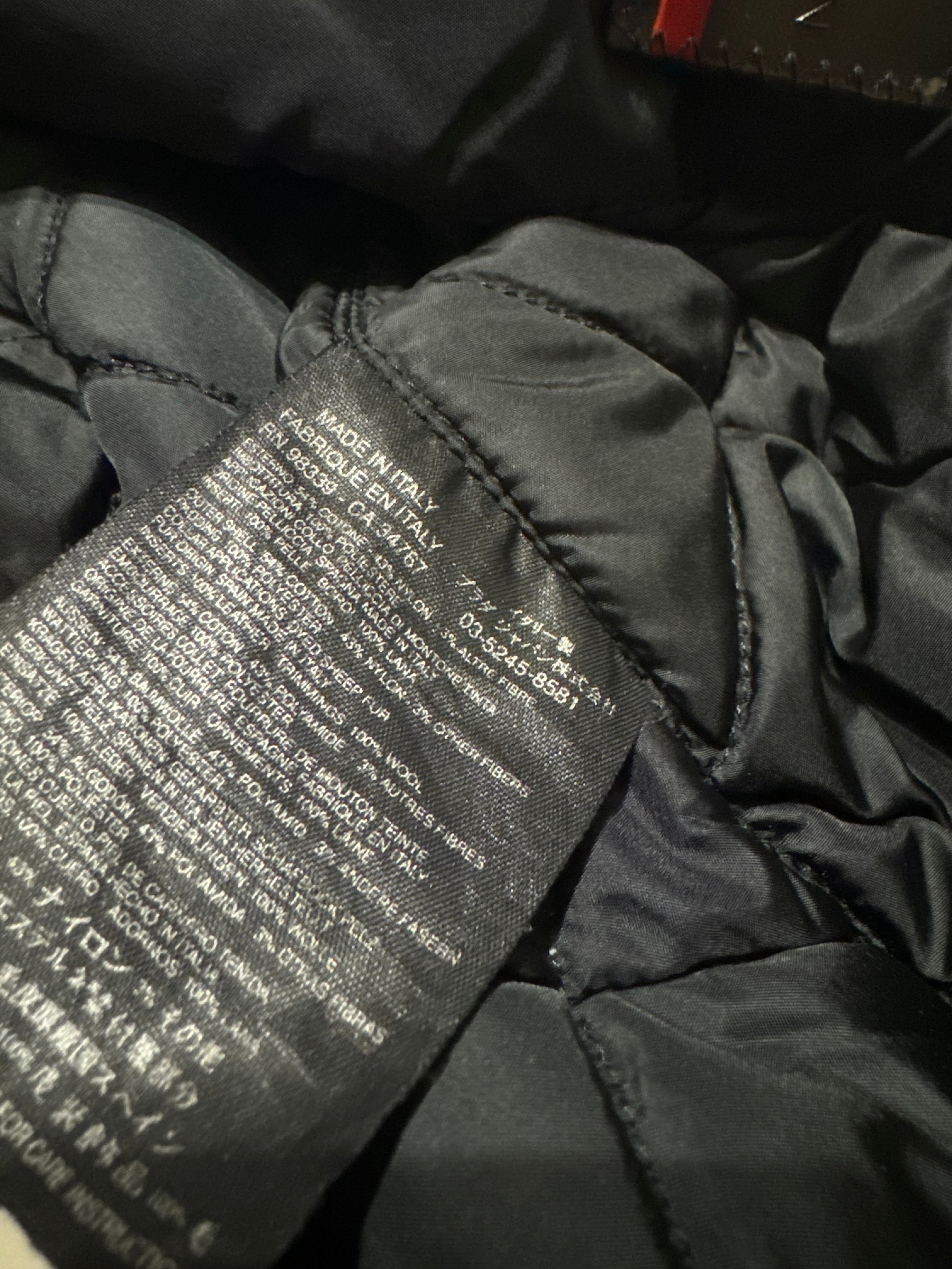 2000s Prada Black Aviator Cozy Bomber Jacket (L) - 7