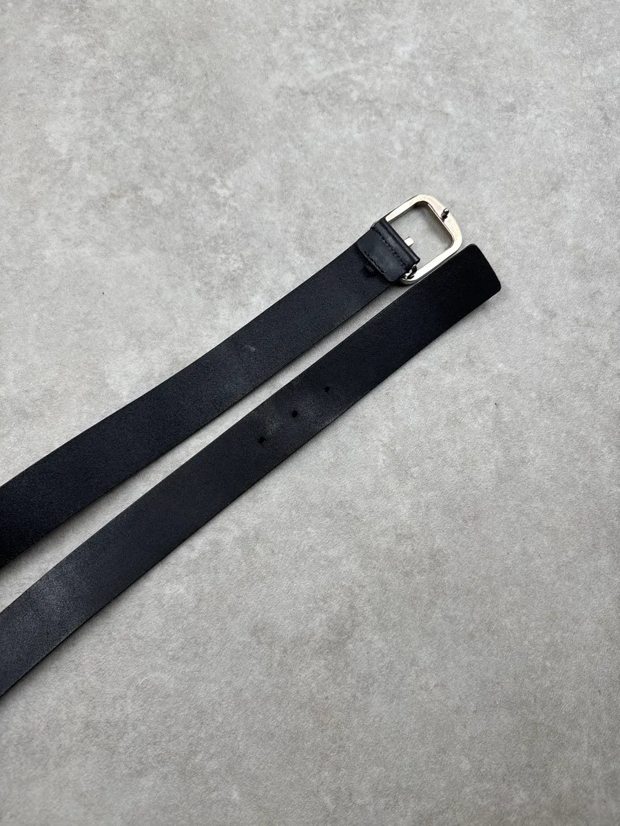 Gucci Black Leather G-Shaped Logo Belt iOHnZKHj 5
