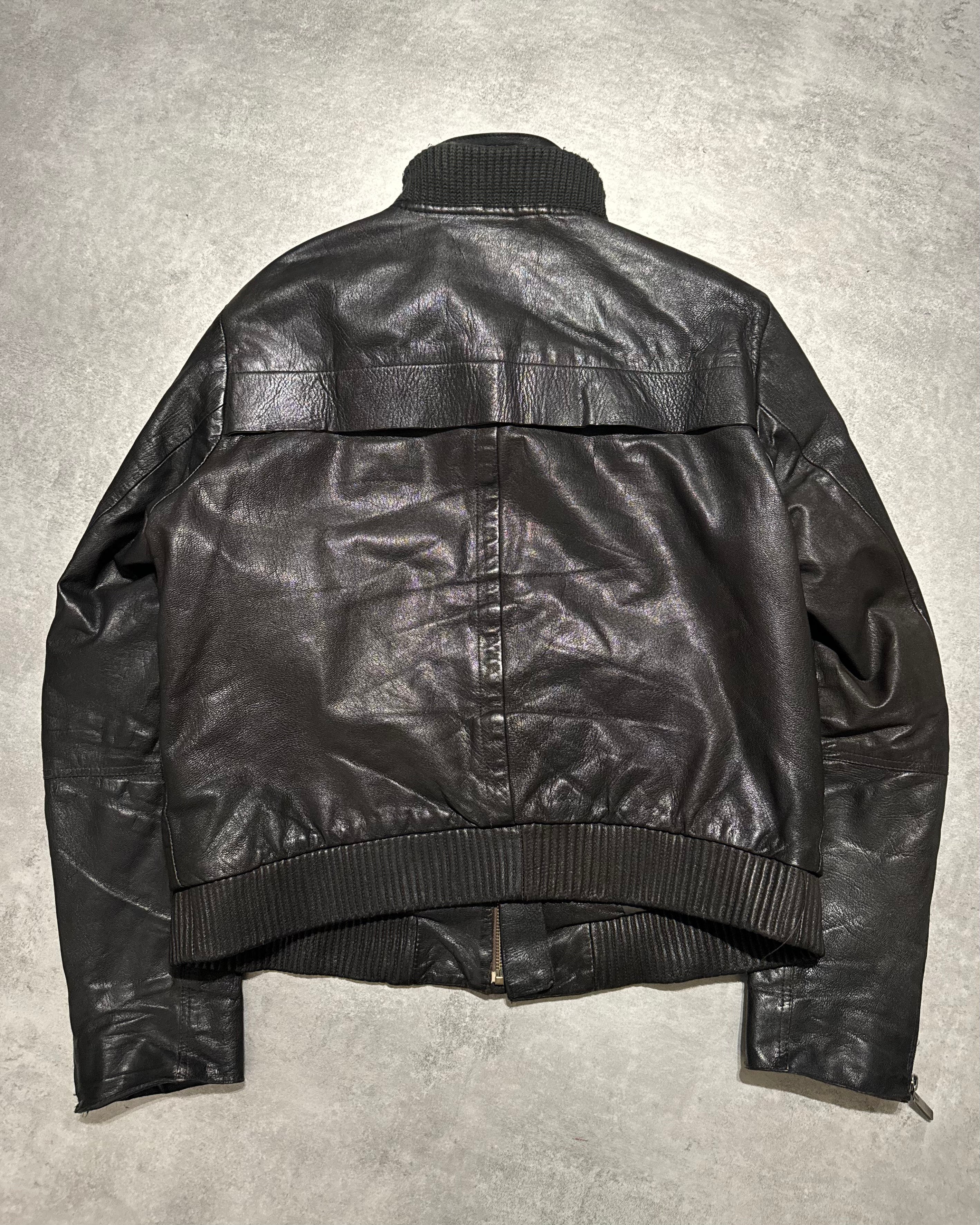 AW2008 Emporio Armani Obscure Premium Alpha Leather Jacket (M/L) - 4