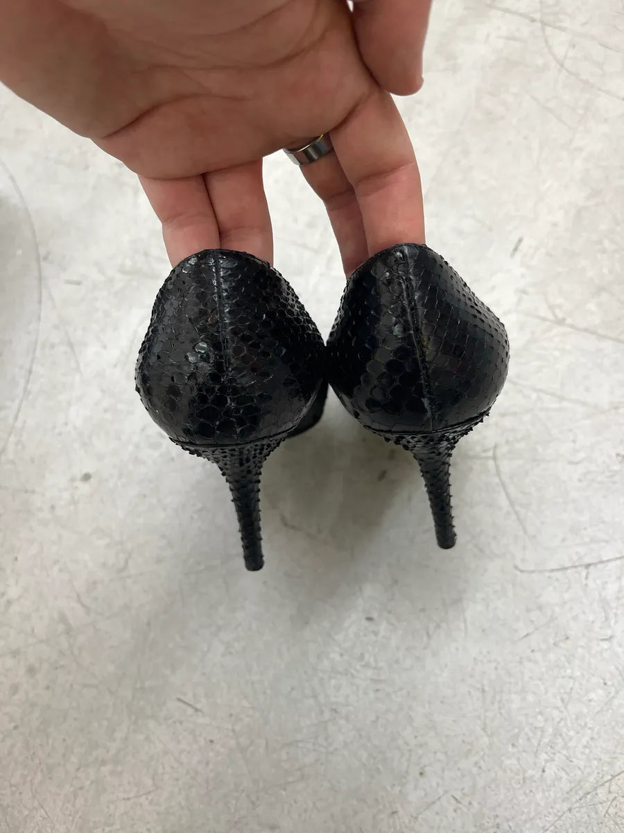 2000s Dolce & Gabbana Python Black Leather Heels iTRHgQhM 5