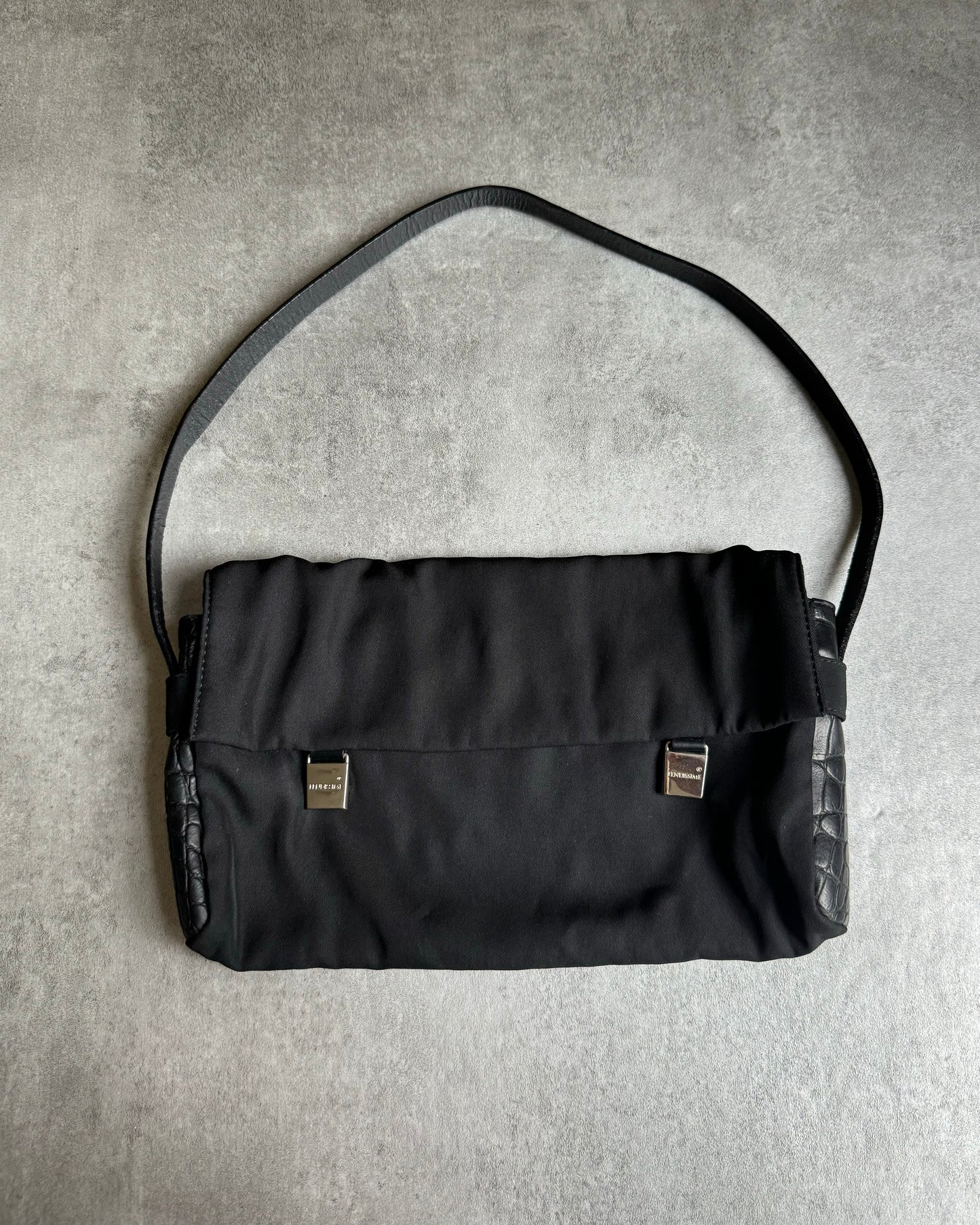 2000s Fendi Black Modern Shoulder Bag (OS) - 1