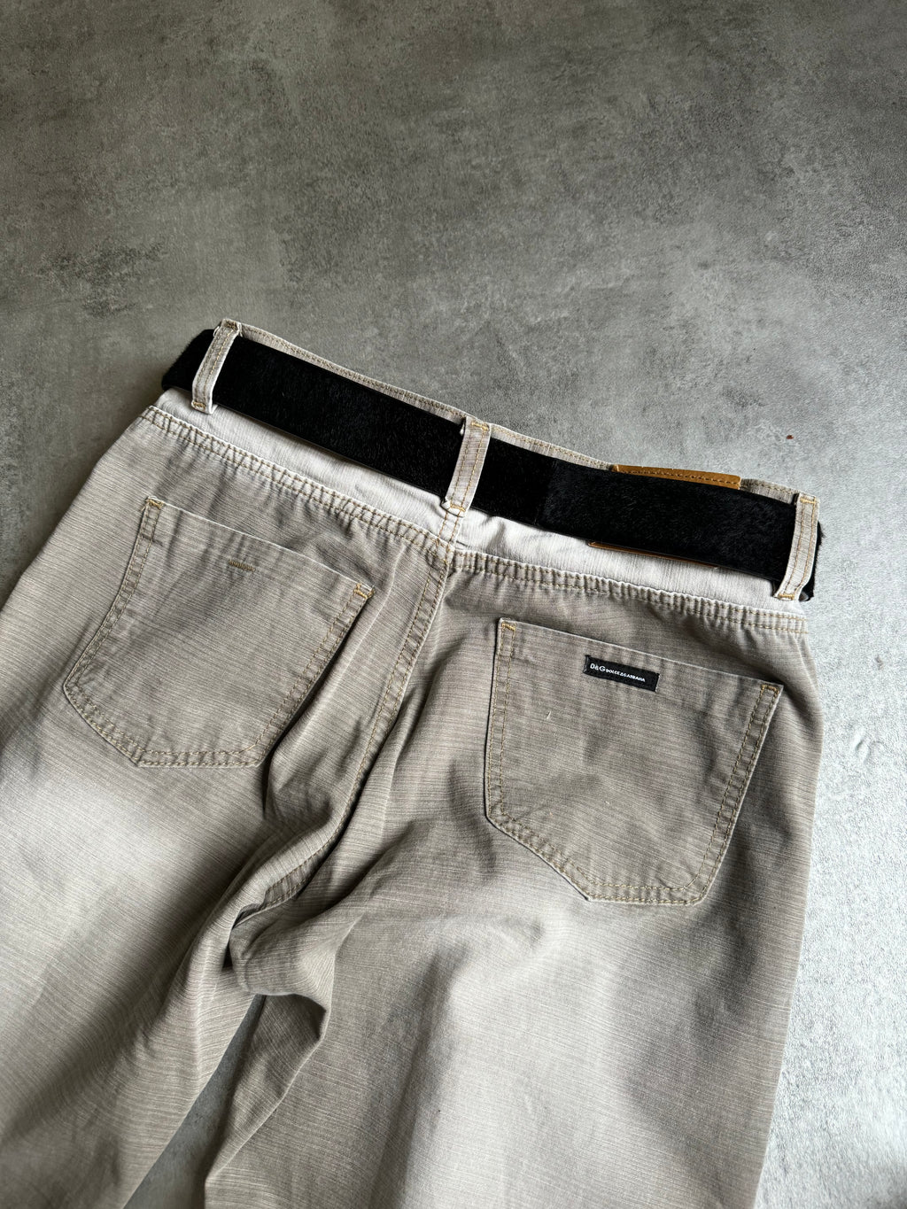 2010s Dolce & Gabbana Black Pony Hair Fur Leather Belt (OS) - 7