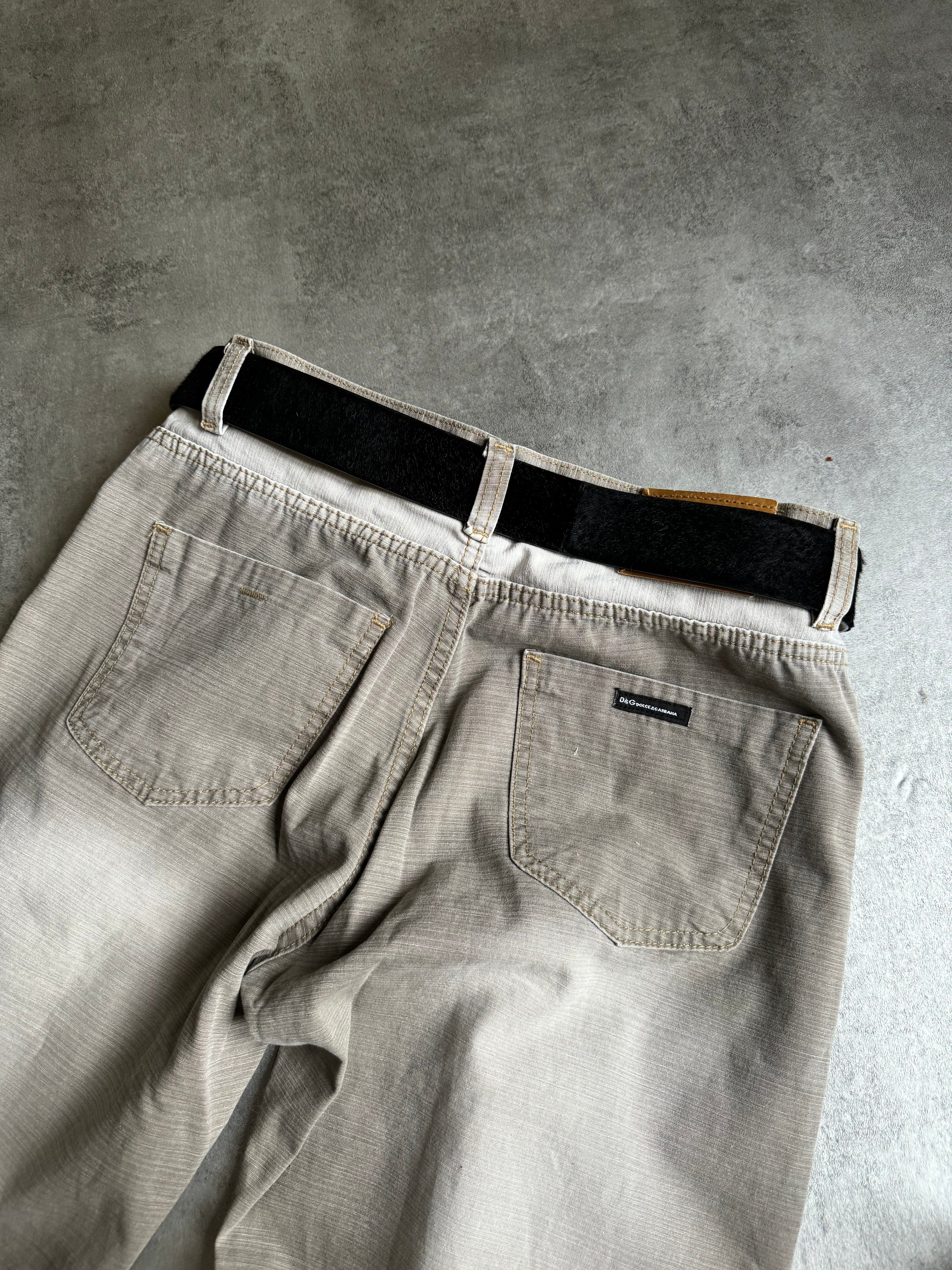 2010s Dolce & Gabbana Black Pony Hair Fur Leather Belt (OS) - 7