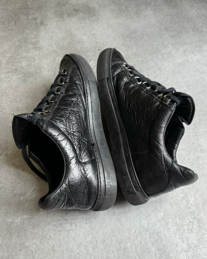 Balenciaga Arena Low Black Leather Shoes (42) - 2