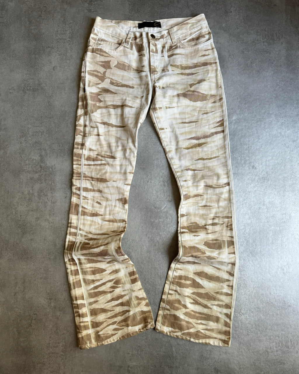 2000s Cavalli Military Safari Zebra Pants (S) - 1
