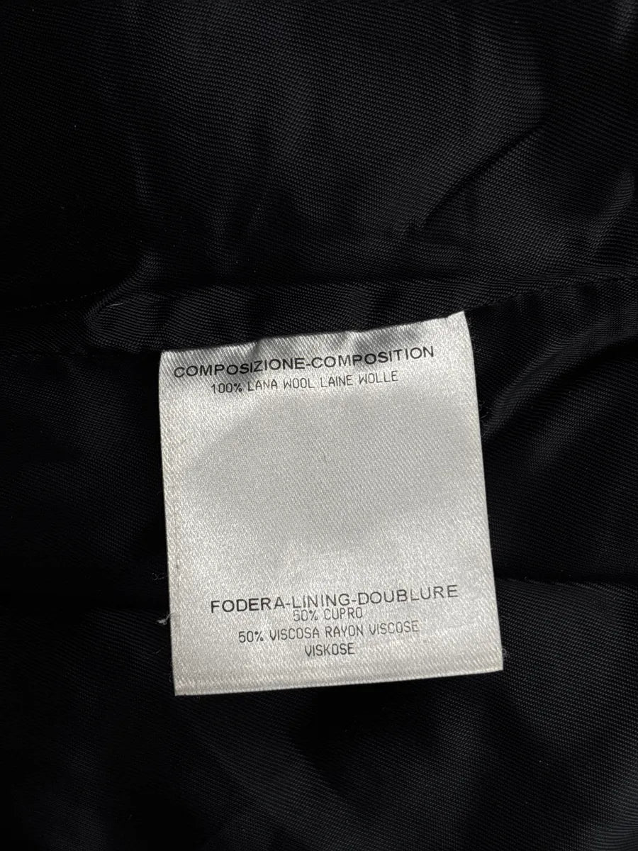 SS2012 Alexander McQueen Black Wool Oversized Lapel Cropped Jacket iVYofzsS 12