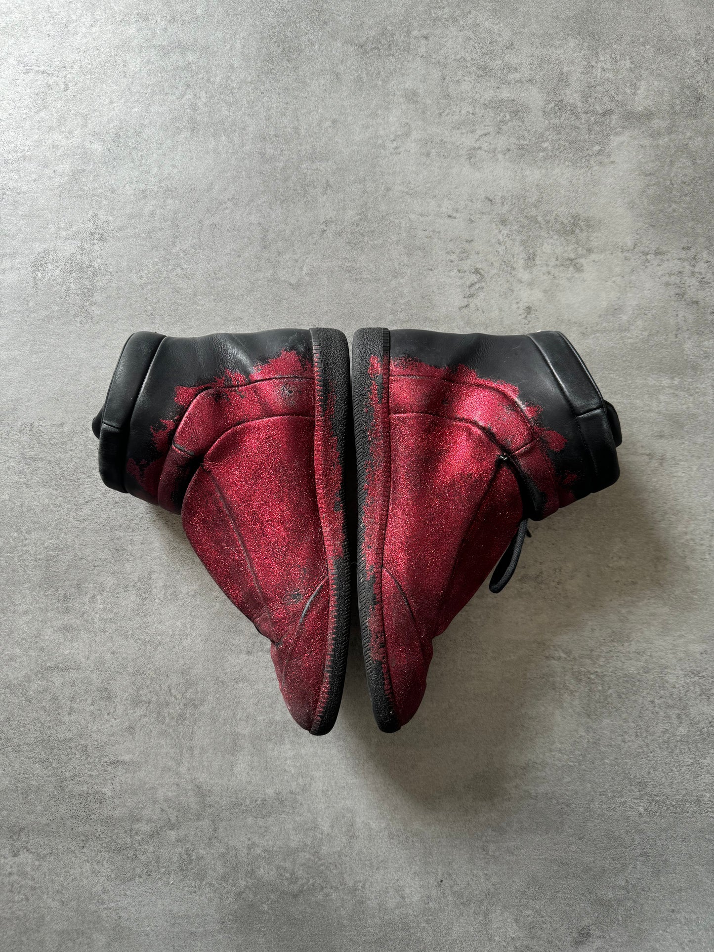 Maison Margiela Future High God Red Glitters Shoes 43eu us9 5 Dolce Vita Hub