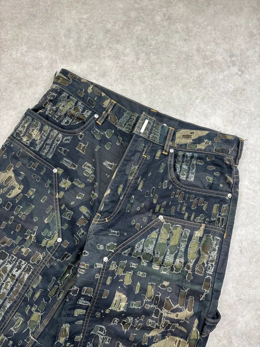 Givenchy Dark Khaki Distressed Camo Carpenter Pants by Matthew Williams iWwnBaBM 6