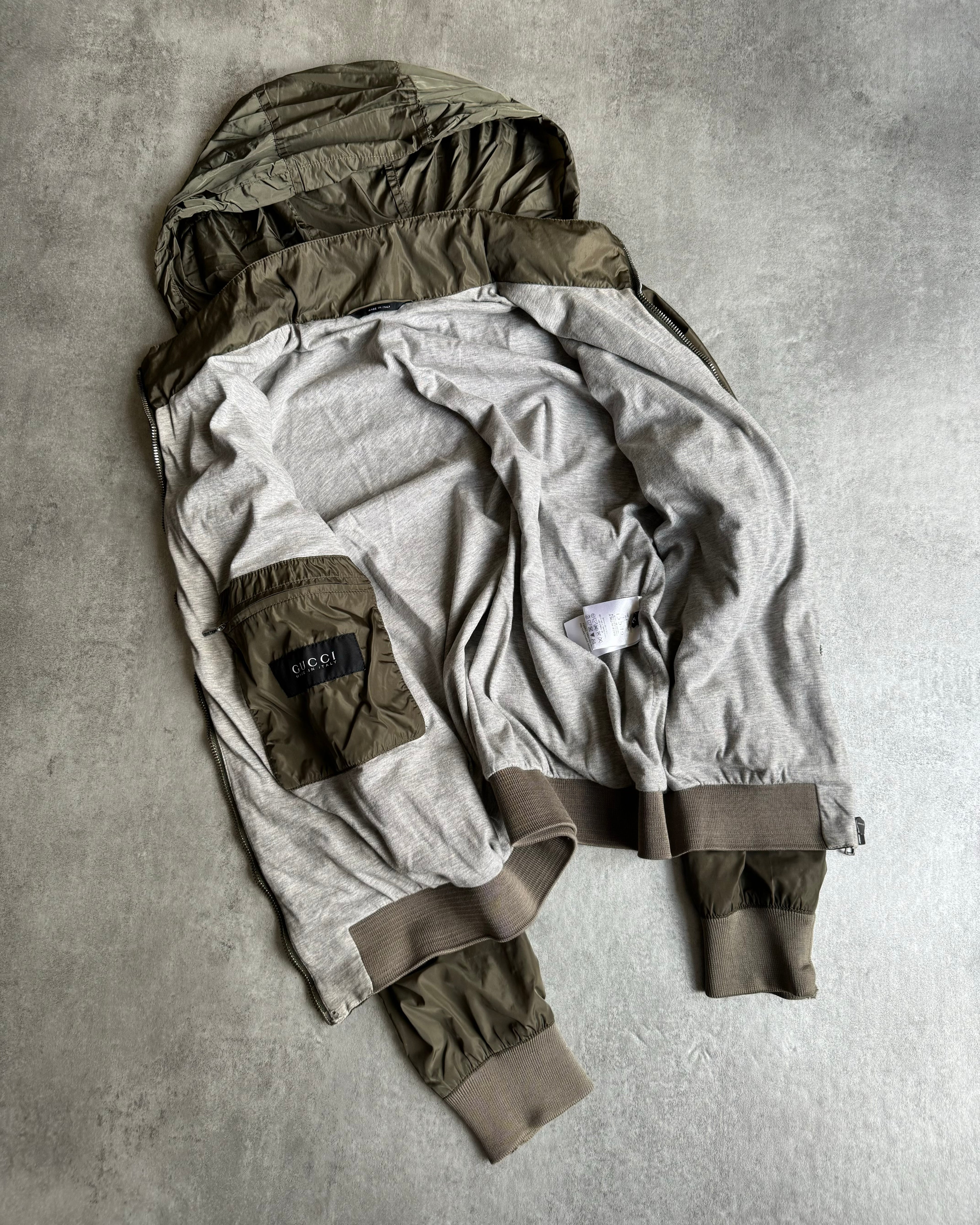 SS2010 Gucci Olive Light Jacket by Frida Giannini (XS/S) - 3