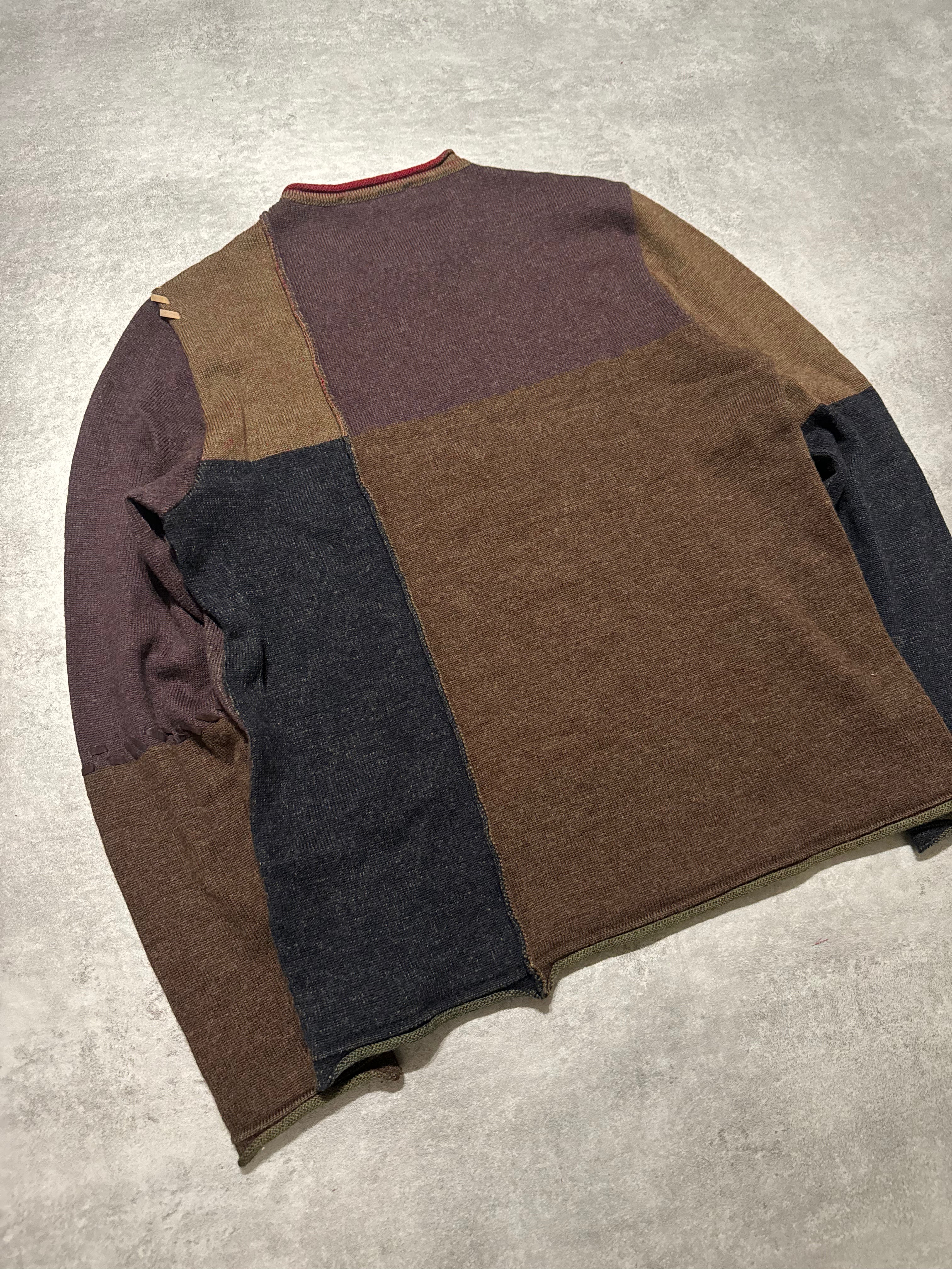 2000s Roberto Cavalli Wool & Leather Artisanal Tern Sweater (S) - 6