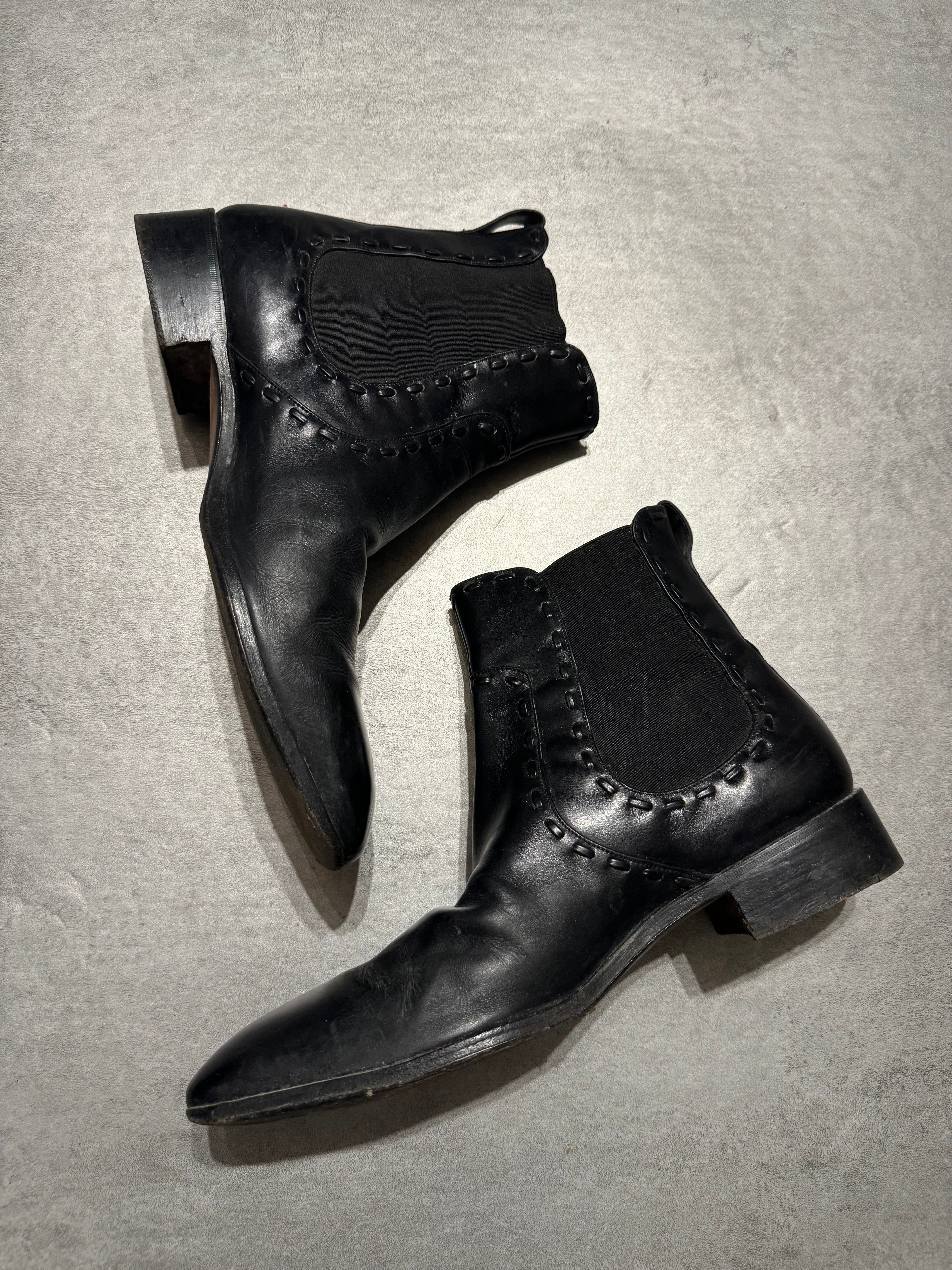 2000s Yves Saint Laurent French Black Boots (44,5) - 4