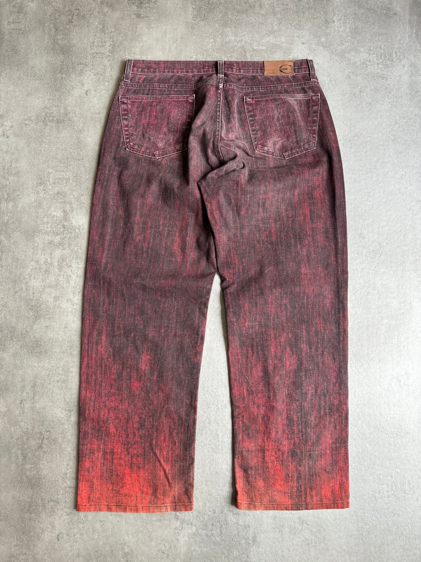 SS2004 Cavalli Magma Faded Cozy Relaxed Pants (L) - 6